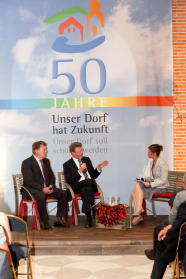 50 Jahre Dorfwettbewerb - Talkrunde mit Staatsminister Dr. Marcel Huber und Landwirtschaftsminister Helmut Brunner. Moderatorin: Nicole Then-Plannasch 
