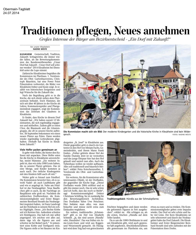 Bezirksentscheid Oberfranken Presse Kleukheim 2
