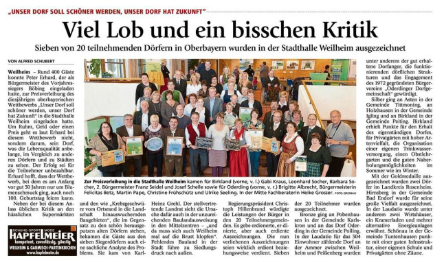 Abschlussveranstaltung Bezirksentscheid Oberbayern Presse